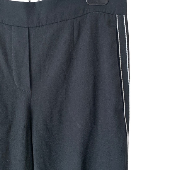 Aritzia Babaton Conan Pant Cropped Dress Pant Black White Stripe Women's Size 0 - Picture 11 of 12